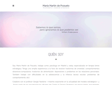 Tablet Screenshot of mariamartinpsicologia.com